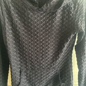 Textured Black Hoodie